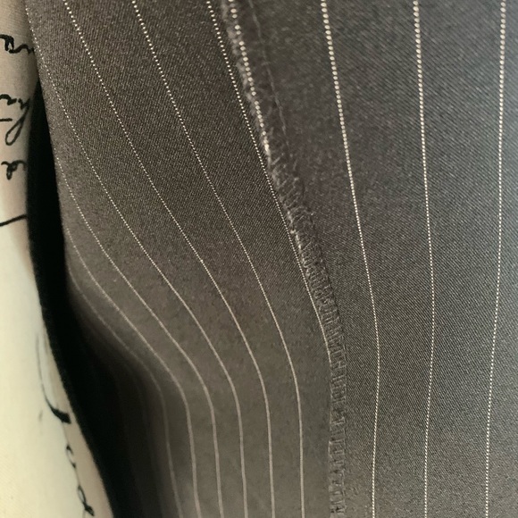 Vintage Black Pinstripe One Button Blazer COUNTESS - Picture 4 of 15